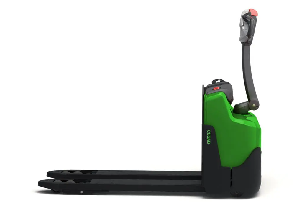 CESAB P216i electric pallet truck side view right on white background | Prins Maasdijk