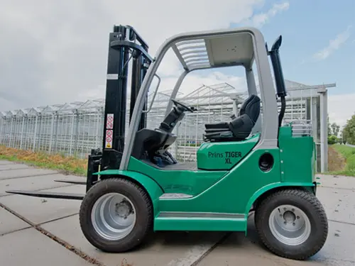 Prins Tiger L 1.5 Diesel compact rough terrain forklift for semi-paved surfaces | Prins Maasdijk