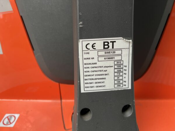 BT SWE120 - Stacker Electric - Image 3