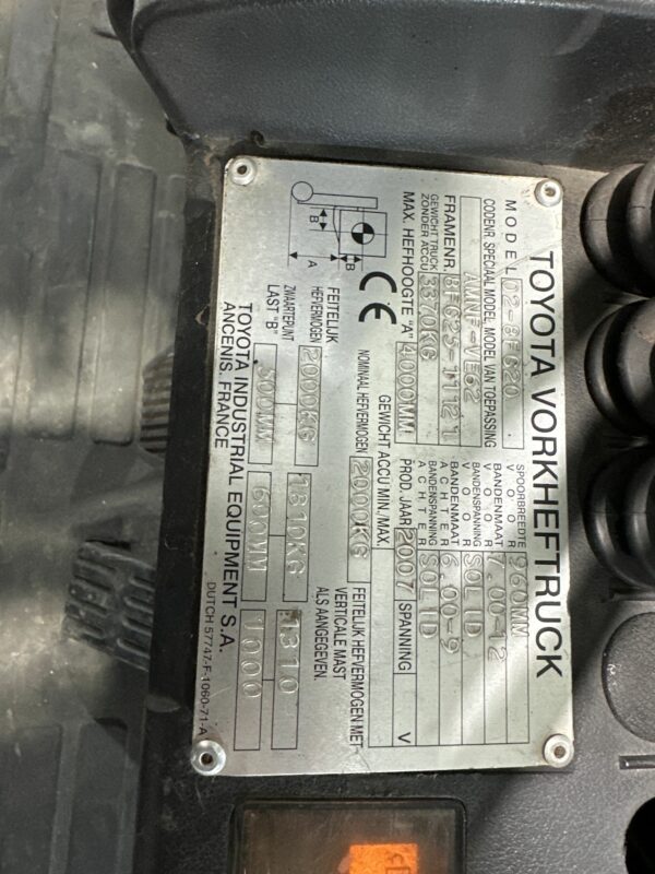 TOYOTA 02-8FG20 - Forklift gas - Image 4