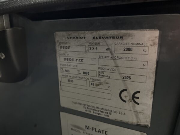 TOYOTA 8FBE20T - Forklift Electric - Image 4