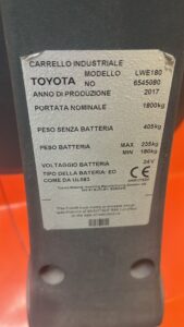 Toyota/BT LWE180 – Toyota LWE180